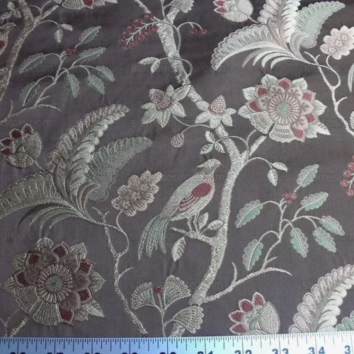 2.5YD LEE JOFA BUTTERMERE SILK.COFFEE CHINOISERIE SILK LAMPAS MS 2.5YD LEE JOFA BUTTERMERE SILK.COFFEE CHINOISERIE SILK LAMPAS MS
