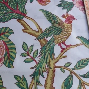 6Y LEE JOFA JACOBEAN TREE.ORANGE/PINK CHINTZ BIRD PARADISE 6Y LEE JOFA JACOBEAN TREE.ORANGE/PINK CHINTZ BIRD PARADISE
