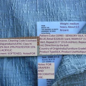 P1630741.jpg By Yard Kravet Couture Sensory Silk Wool Vapour Blue Icy Texture MSRP USD 396