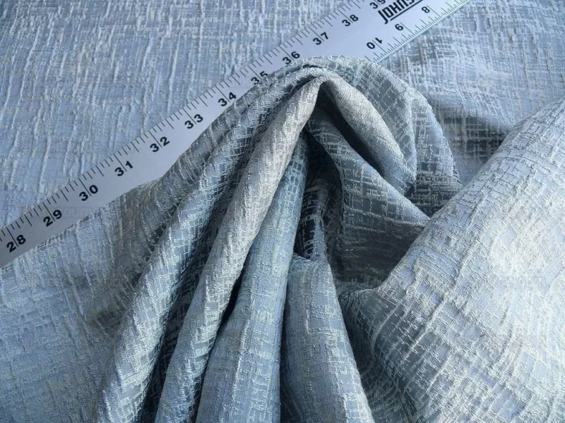 P1630744.jpg By Yard Kravet Couture Sensory Silk Wool Vapour Blue Icy Texture MSRP USD 396