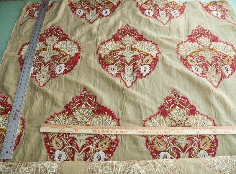 products-P1630778-original-800x590 Lee Jofa Alexandria Silk Linen Embroidery Velvet Applique Museum Quality Red Gold Copper MSRP0/y