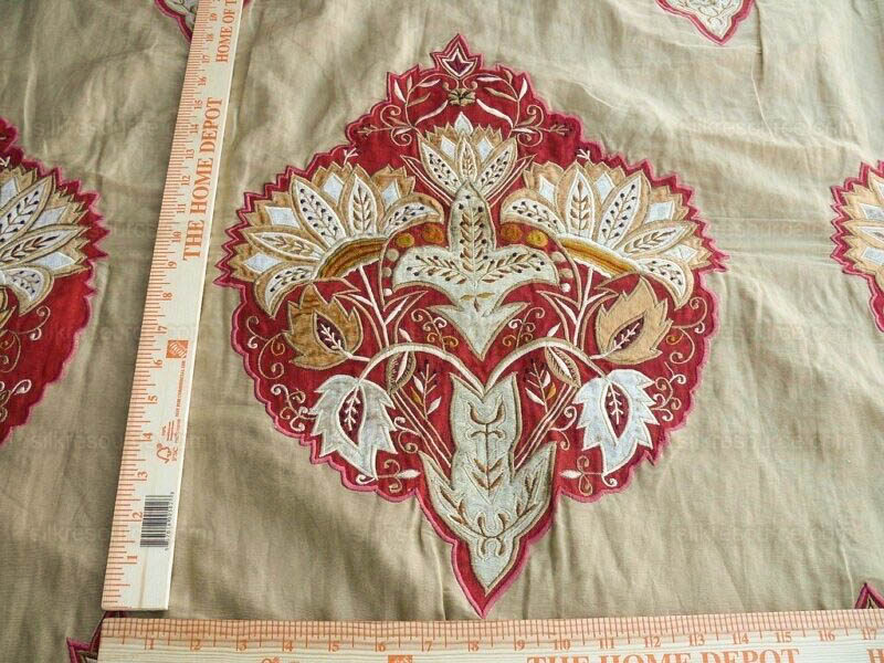 products-P1630779-original-800x600 Lee Jofa Alexandria Silk Linen Embroidery Velvet Applique Museum Quality Red Gold Copper MSRP0/y