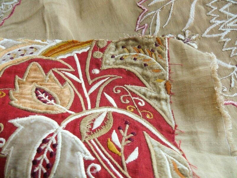 products-P1630781-original-800x600 Lee Jofa Alexandria Silk Linen Embroidery Velvet Applique Museum Quality Red Gold Copper MSRP0/y