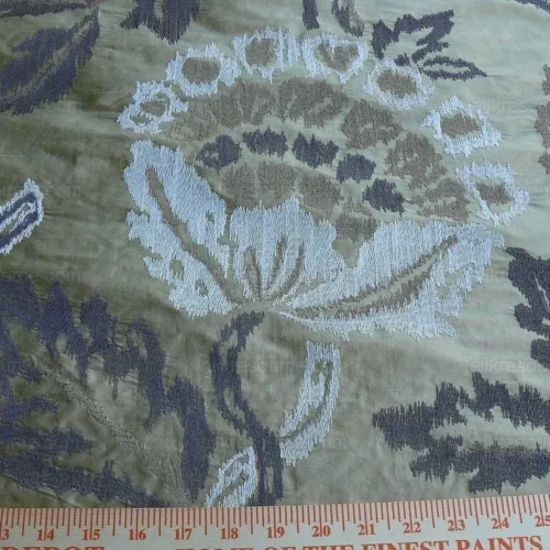 Lee Jofa Oriana Silk Gold Large Poppy Flower Embroidery MSRP6 Lee Jofa Oriana Silk Gold Large Poppy Flower Embroidery MSRP$296