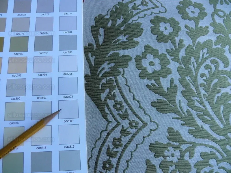 P1630824.jpg by yard Lee Jofa Mulberry Home Staveley Damask Ruby Olive Green Red White Floral Stripe MSRP USD 196/y