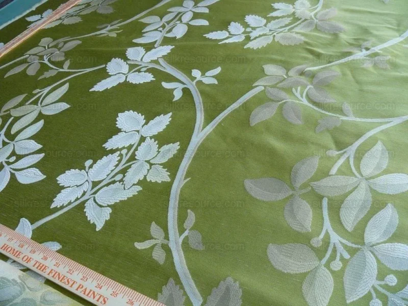 P1630843.jpg By Yard Lee Jofa Mulberry Home Enchanted Vine Lime Green MSRP USD 296/y