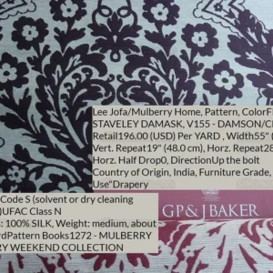 P1630847C.jpg Lee Jofa Mulberry Home Staveley Damask Damson Claret Purple MSRP USD 196/y