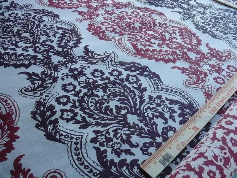 P1630849.jpg Lee Jofa Mulberry Home Staveley Damask Damson Claret Purple MSRP USD 196/y