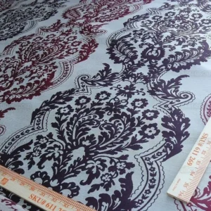 P1630850.jpg Lee Jofa Mulberry Home Staveley Damask Damson Claret Purple MSRP USD 196/y