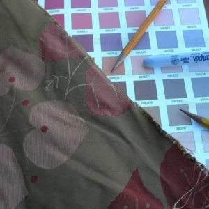 By Yd Lee Jofa Mulberry Home Woodland Copper Brown Red White Silk Lampas Foliage forest Birch Oak Elm William Morris MSRP USD 288/y