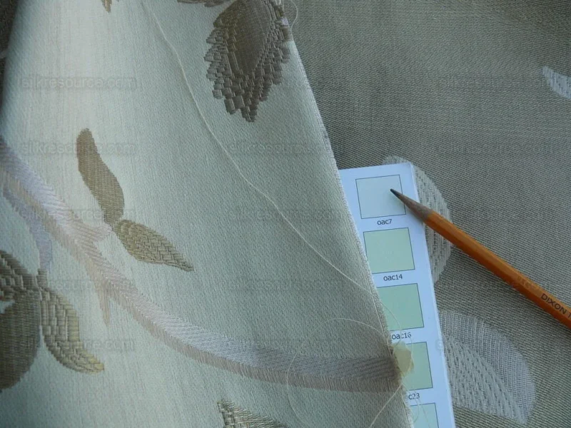 P1630876.jpg Lee Jofa Mulberry Home Enchanted Vine Soft Gold Pale Green Silk Lampas MSRP USD 296/y