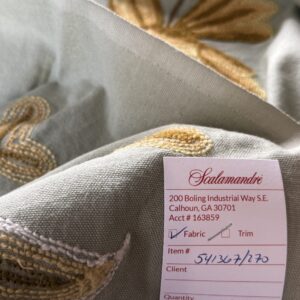 IMG_8014 By YARD Scalamandre Sindia Green Aqua Blue Wool Crewel MSRP USD 300/Y