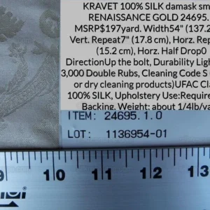 P1000633.jpg Kravet 100% Silk Damask Small Renaissance Petite Damask Cream Pale Gold 24695.1 MSRP USD 197/Y