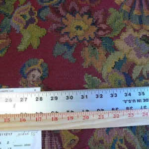 P1640030.jpg Scalamandre Biliken Red Mediaval Lady Heavy! Wool Tapestry Music Dance Harvest USD 288/y