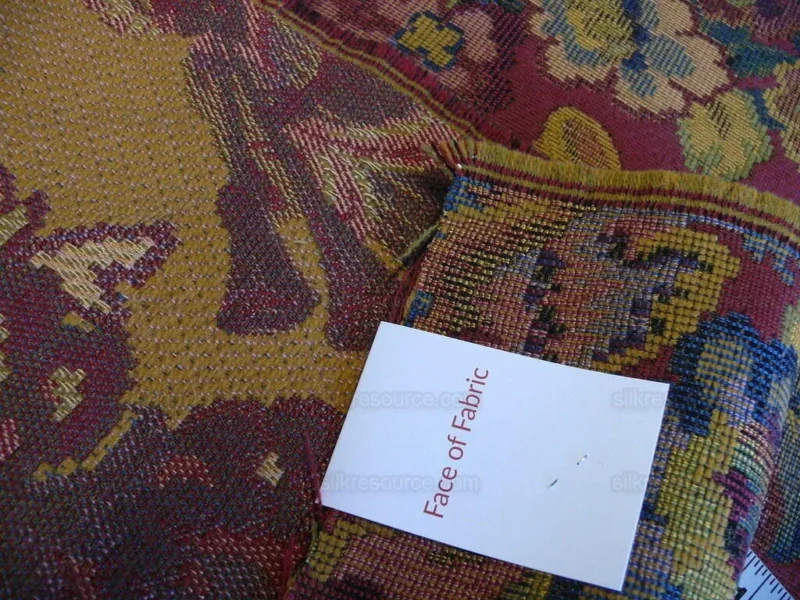 P1640038.jpg Scalamandre Biliken Red Mediaval Lady Heavy! Wool Tapestry Music Dance Harvest USD 288/y