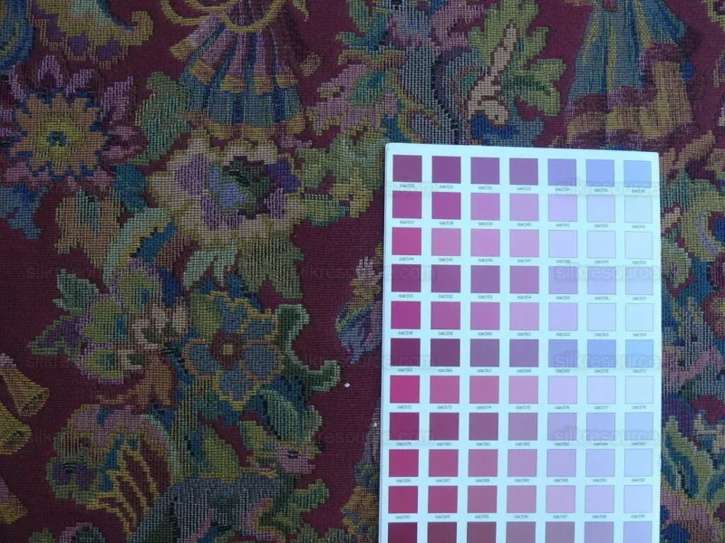 P1640046.jpg Scalamandre Biliken Red Mediaval Lady Heavy! Wool Tapestry Music Dance Harvest USD 288/y