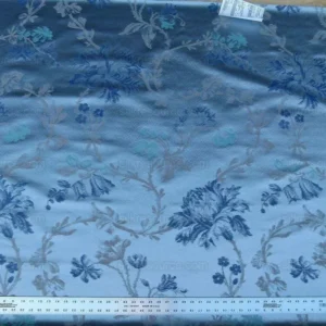 P1000739.jpg Scalamandre Mallorcan Garden Blue Jay Magical Silk Lampas Mediterranean Rose MSRP USD 324/Y