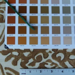 Scalamandre Grafton Brown/green Medallion Renaissance Print MSRP USD 292/Yd