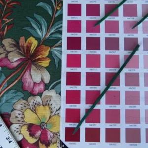 P1000982.jpg Scalamandre Les Fleurs Mysterieuses Green Tulip Rose Peony Print MSRP USD/598/y