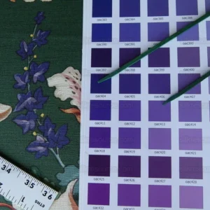 P1000984.jpg Scalamandre Les Fleurs Mysterieuses Green Tulip Rose Peony Print MSRP USD/598/y