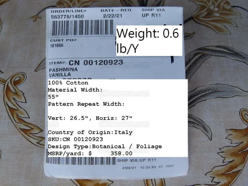P1010225 Scalamandre Pashmina Vanilla Floral Lattice Cream Gold Pink Green Arabisque Print MSRP USD 358/Y