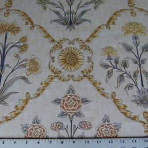 Scalamandre PASHMINA PETROL FLORAL LATTICE PRINT MSRP8/Y Scalamandre PASHMINA PETROL FLORAL LATTICE PRINT MSRP$358/Y