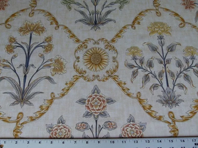 Scalamandre PASHMINA PETROL FLORAL LATTICE PRINT MSRP8/Y Scalamandre PASHMINA PETROL FLORAL LATTICE PRINT MSRP$358/Y