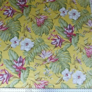 SOLD Scalamandre KEY WEST GW YELLOW TROPICAL PRINT MSRP8/YD SOLD Scalamandre KEY WEST GW YELLOW TROPICAL PRINT MSRP$288/YD