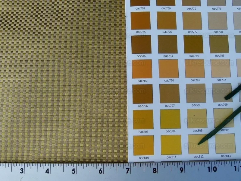 P1010441.jpg by yard Scalamandre Godwin Gold Gold Yellow Mini Check Silk MSRP USD 258/y