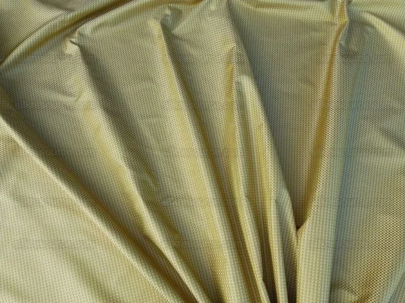 P1010444.jpg by yard Scalamandre Godwin Gold Gold Yellow Mini Check Silk MSRP USD 258/y