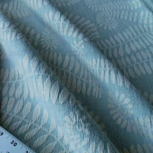 P1010472.jpg Scalamandre Botanique Fh Leaf Sky Blue Fern Foliage Cotton MSRP USD 188/Y