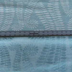 P1010474.jpg Scalamandre Botanique Fh Leaf Sky Blue Fern Foliage Cotton MSRP USD 188/Y