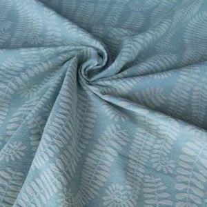 P1010477.jpg Scalamandre Botanique Fh Leaf Sky Blue Fern Foliage Cotton MSRP USD 188/Y