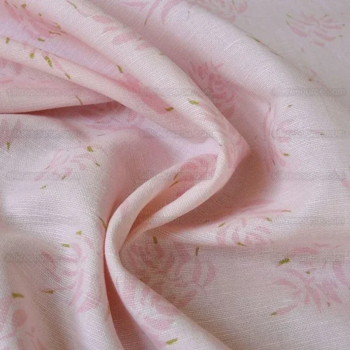 6Y LEE JOFA SEACLOTH LINEN "MINI FERN" BABE PINK EXQUISITE RP96Y