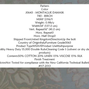 P1010886C.jpg 0.95y Gp&j Baker Montague Silk Damask Renaissance Birch Brn Grn