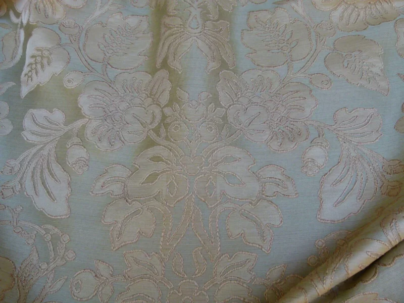 P1010892.jpg 0.95y Gp&j Baker Montague Silk Damask Renaissance Birch Brn Grn