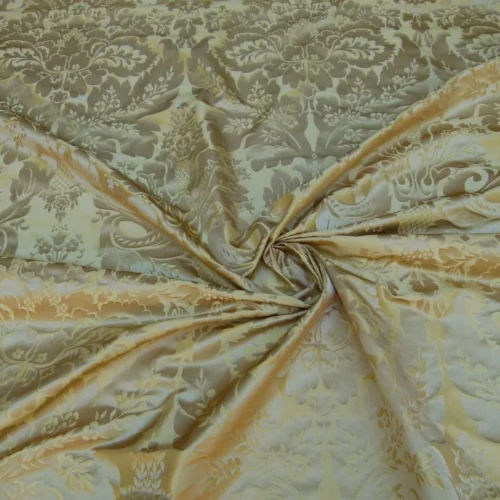 By Yd KRAVET Couture LIMOGES 100% Silk Damask Topaz Gold RP4Y By Yd KRAVET Couture LIMOGES 100% Silk Damask Topaz Gold RP$264Y