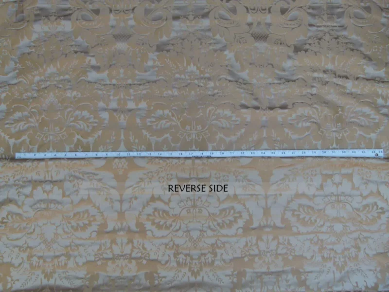 P1020052.jpg 1.375y Kravet Couture Limoges 100%silk Damask Truffle Gold Rp264