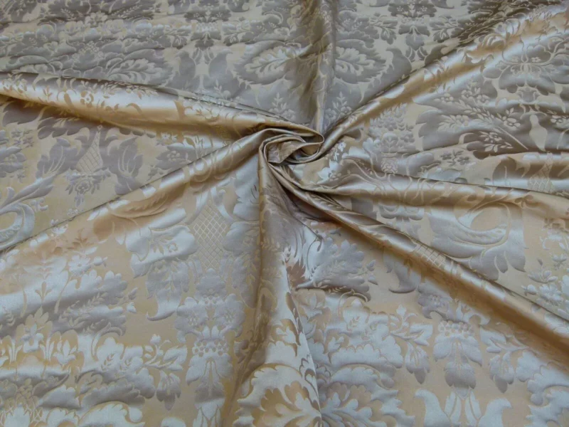 P1020054.jpg 1.375y Kravet Couture Limoges 100%silk Damask Truffle Gold Rp264