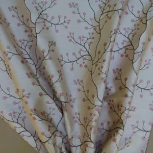 P1020073.jpg Kravet Couture Lemon Drop Color: 617 blush Pink Silk Lampas Modern Tree Bush  Berry Lampas MSRP USD 375/Y