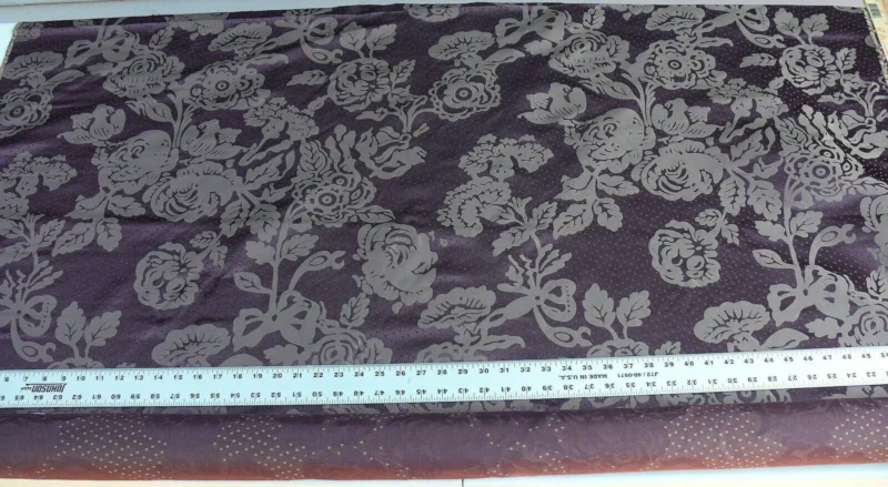 P1640885.jpg 4.38y Lee Jofa Mulberry Home Eliza Aubergine Purple English Rose MSRP USD 250/Y