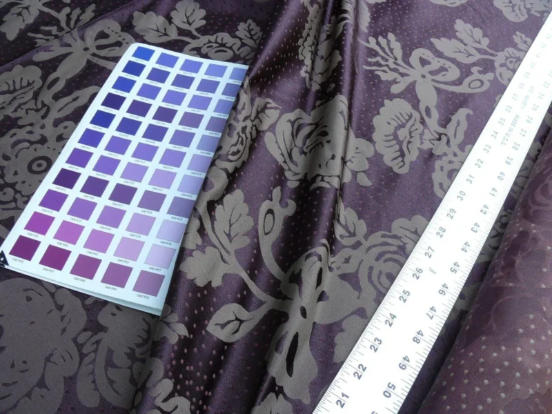 P1640893.jpg 4.38y Lee Jofa Mulberry Home Eliza Aubergine Purple English Rose MSRP USD 250/Y