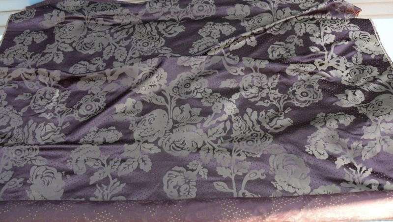 P1640894.jpg 4.38y Lee Jofa Mulberry Home Eliza Aubergine Purple English Rose MSRP USD 250/Y