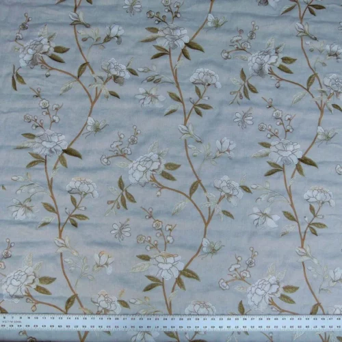 BTY GP & J Baker Peony & Blossom Embroidery Linen Ivory RP396Y BTY GP & J Baker Peony & Blossom Embroidery Linen Ivory RP396Y