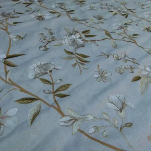 P1020124.jpg Bty Gp & J Baker Peony & Blossom Embroidery Linen Ivory Rp396y