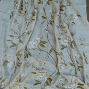 P1020132.jpg Bty Gp & J Baker Peony & Blossom Embroidery Linen Ivory Rp396y