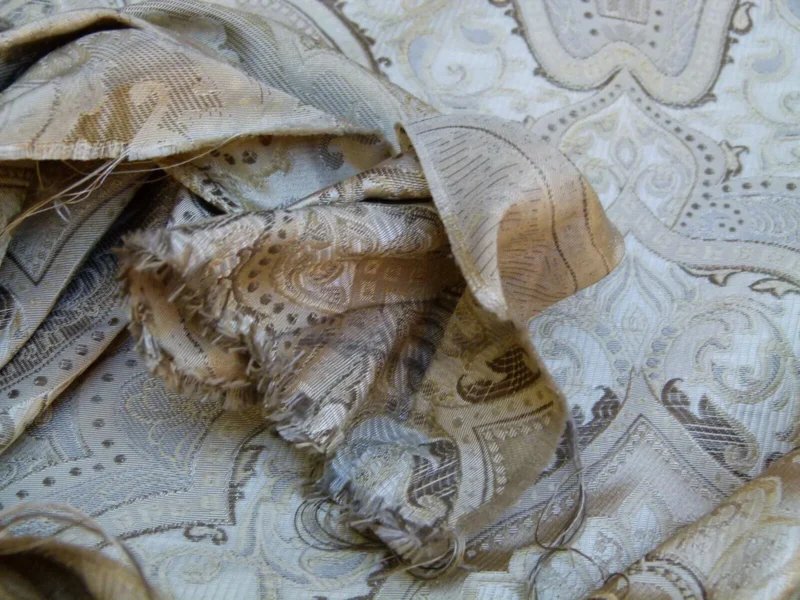 P1020240.jpg By Yard Kravet Kashmir Silk Damask Medallion Truffle Gold Beige MSRP USD 298/y