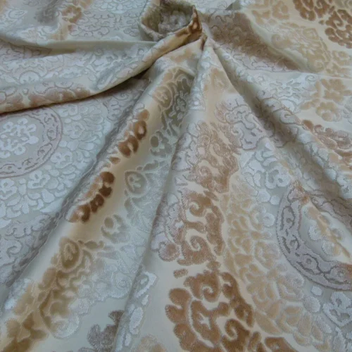 1Y KRAVET MODERN HAVEN CUT VELVET VANILLA LATTE MSRP330/Y