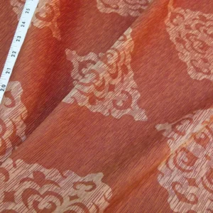 P1020273.jpg BTY Kravet Artisan Pleat Garnet 100% Silk MSRP USD 268/y