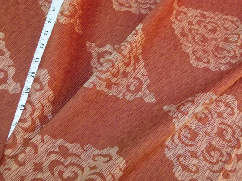 P1020273.jpg BTY Kravet Artisan Pleat Garnet 100% Silk MSRP USD 268/y